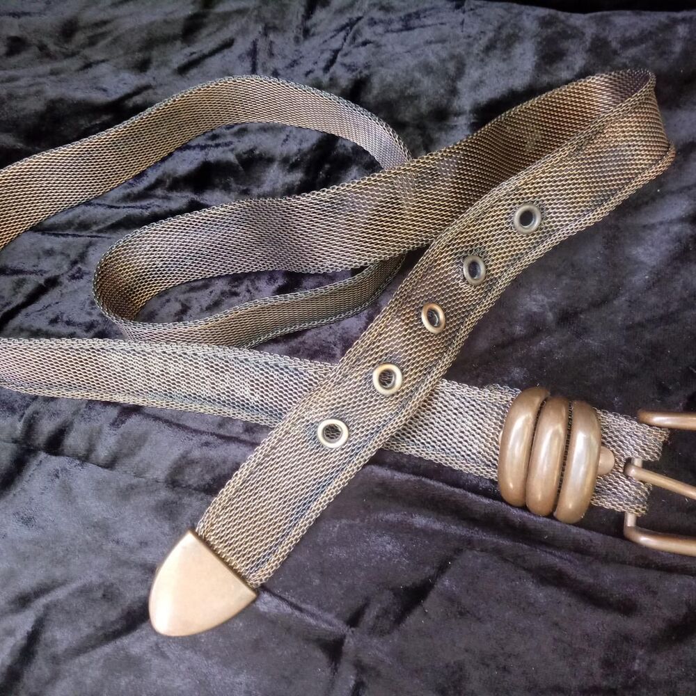 Lane-bryant Women's Brown and Gold Belt